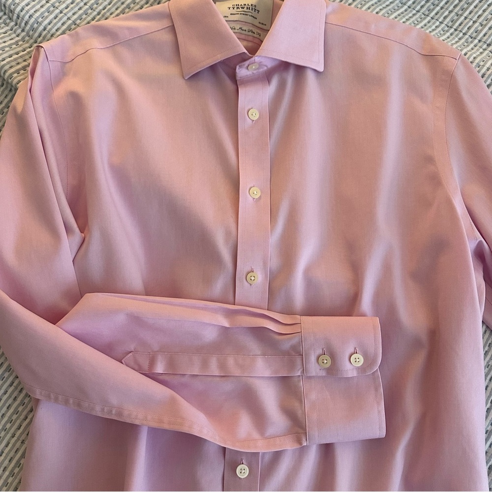 Charles Tyrwhitt Men’s Dress Shirt Non Iron Slim Fit